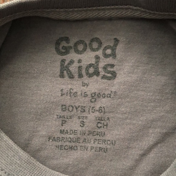 Boys Life Is Good Graphic T-Shirt, Long Sleeve tshirt - Picture 3 of 8